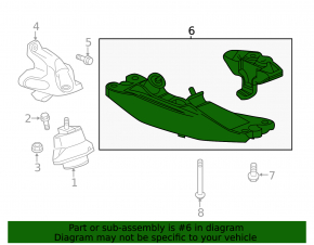 Chevrolet Camaro 16-23 3.6" Gearbox Bracket