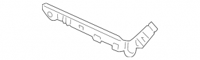 Rear bumper mount right Nissan Sentra 13-19