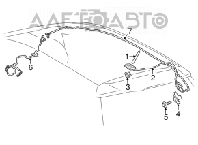 Antenna rod Lexus CT200h 11-13