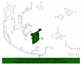 Bracket for cruise radar Porsche Macan 15-