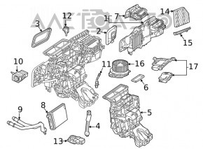 Mercedes W167 GLE 350 450 20-23 Air Conditioner Heater Valve