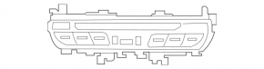 Mercedes C-class W205 19-21 central console button block for clock