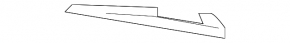 Front bumper mount left wing Mercedes GLC 16-22