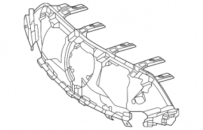 The base of the grille grill Mercedes EQS-class V297 22-25