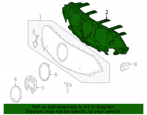 The base of the grille grill Mercedes EQS-class V297 22-25