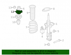 Front shock absorber support left Ford Fiesta 11-19