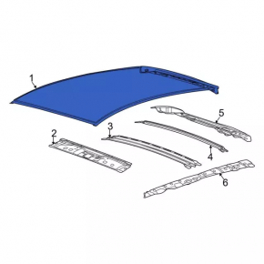 Roof metal Ford Focus mk3 11-18 5d under the hatch, sawed off