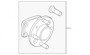 Rear left hub Ford Fiesta 11-19