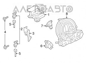 Mazda CX-9 steering wheel cable 16-23 chips defect