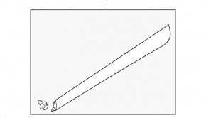Mazda CX-30 2023 lower front right door trim structure
