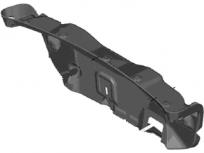 Ford Fusion mk5 13-16 black trunk lid trim