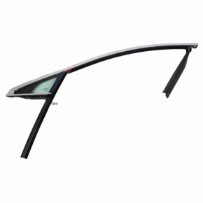 Front left window seal for Lincoln MKZ 13-16 with upper chrome molding, triangle glass