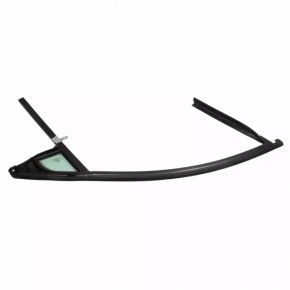 Front left window seal for Lincoln MKZ 13-16 with upper chrome molding, triangle glass