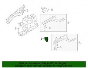 Front Bumper Reinforcement Fang Right Nissan Versa Note 13-19