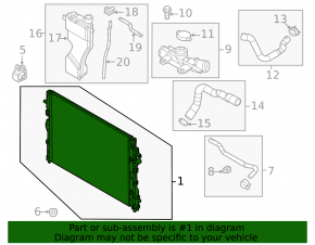 Mazda CX-50 23-25 2.5" Water Cooling Radiator