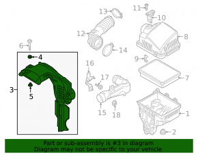 Mazda 6 18-21 air intake