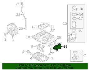 Oil cooler engine Audi A6 C7 12-15 3.0T