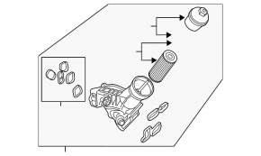Oil filter housing BMW 7 G11 G12 16-19 B58