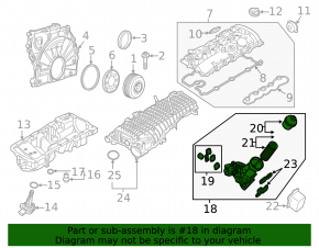 Oil filter housing BMW 5 G30 17-19 3.0T