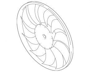 Right cooling fan impeller for Mitsubishi Eclipse Cross 18-26 1.5