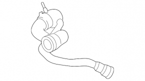 Cooling pipe radiator upper BMW X5 F15 14-18 4.4T