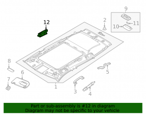 Nissan Rogue 21-23 center left headlight