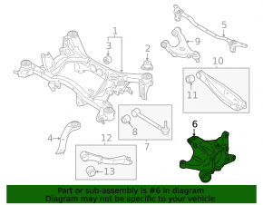 Rear left axle Subaru Outback 20-23