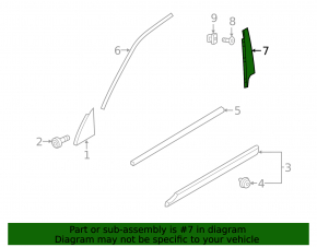 Door trim side front right Volvo XC90 16-23
