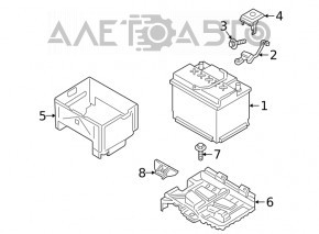 Battery housing Kia Forte 19-24