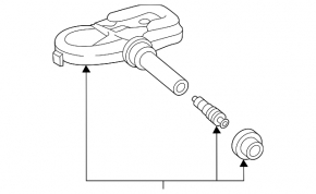 Lexus ES300h ES350 19-26 Wheel Pressure Sensor