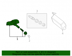 Lexus ES300h ES350 19-26 Wheel Pressure Sensor