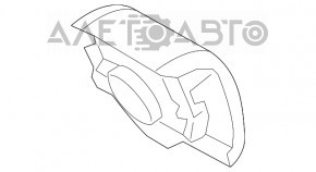 Airbag in steering wheel driver LEXUS GX 460 19- black, shot