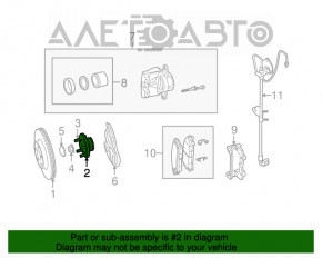 Rear right hub Dodge Challenger 09-