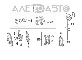 Rear right hub Dodge Challenger 09-
