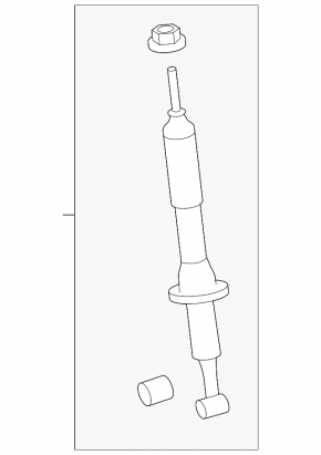 Front left shock absorber Toyota 4Runner 10-24