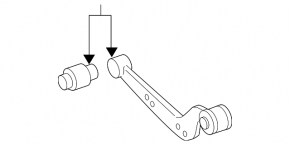 Rear right transverse control arm Toyota Rav4 06-12 CTR