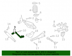 Rear right transverse control arm Toyota Rav4 06-12 CTR