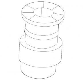 Front left shock absorber bump stop Nissan Rogue 21-23