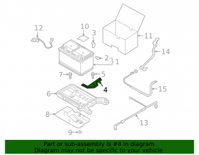 Battery mount VW Atlas 18-