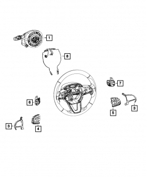 Jeep Grand Cherokee WK2 16-17 Steering Wheel Assembly
