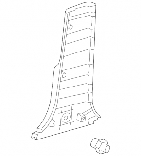 Lower left center pillar trim for Lexus IS250 IS350 06-14 beige