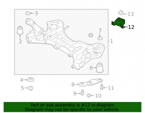 Front subframe balancer Hyundai Santa FE Sport 13-18 2.4