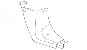 Front pillar trim lower right Nissan Sentra 20 - black, scratches