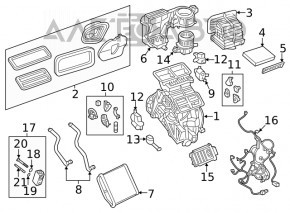 Heater assembly Jeep Renegade 15-17 Auto