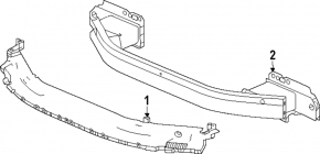 Honda Accord Front Bumper Absorber 23-