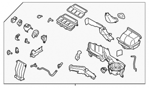 Heater assembly Subaru Forester 19-24 SK 1 zone