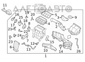 Heater assembly Subaru Forester 19-24 SK 1 zone