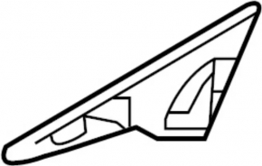 Infiniti QX30 17-19 front left door triangle molding