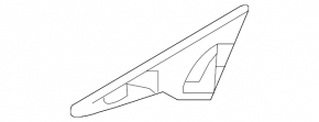 Infiniti QX30 17-19 front left door triangle molding