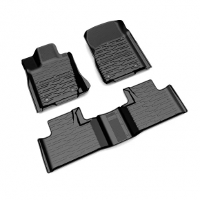 Set of floor mats for the Jeep Grand Cherokee WK2 16-22 black rubber